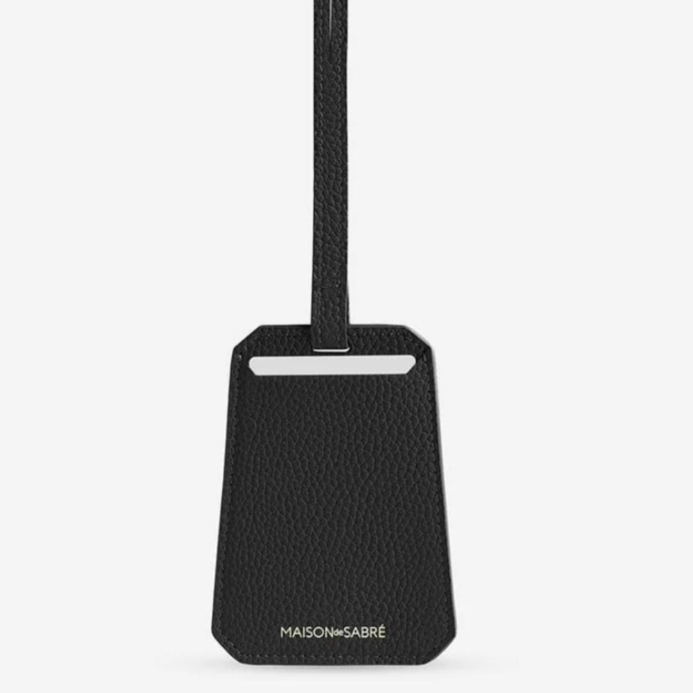 MAISON DE SABRÉ LUGGAGE TAG BLACK CAVIAR